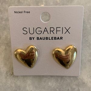 Gold Heart Earrings